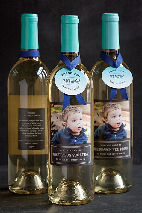 Gift ideas for child's teacher. Teacher Appreciation Gift Idea: Personalized Wine Bottles ...