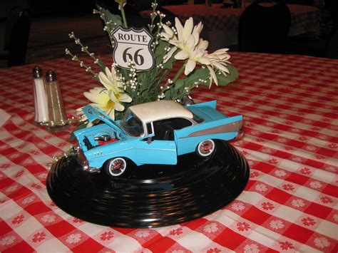 Image Result For 1950 Car Themed Centerpieces Vintage Car Party Sock