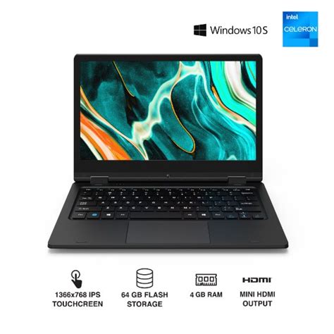 116 Convertible Touchscreen Laptop With Windows 10 S Core Innovations