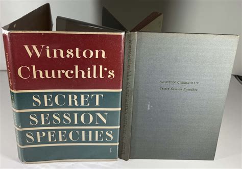 Secret Session Speeches Churchill Collector Books Churchilliana Emphera