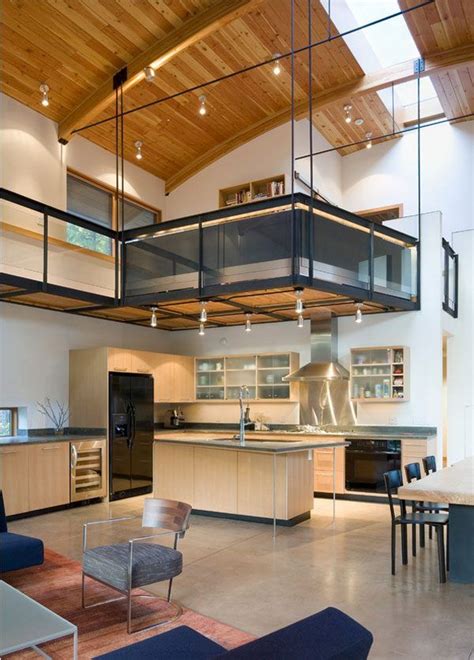 15 Of The Most Incredible Kitchens Under A Mezzanine Modern Kitchen