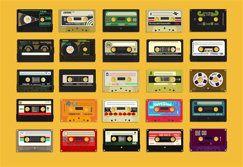 cassettes tapes on behance