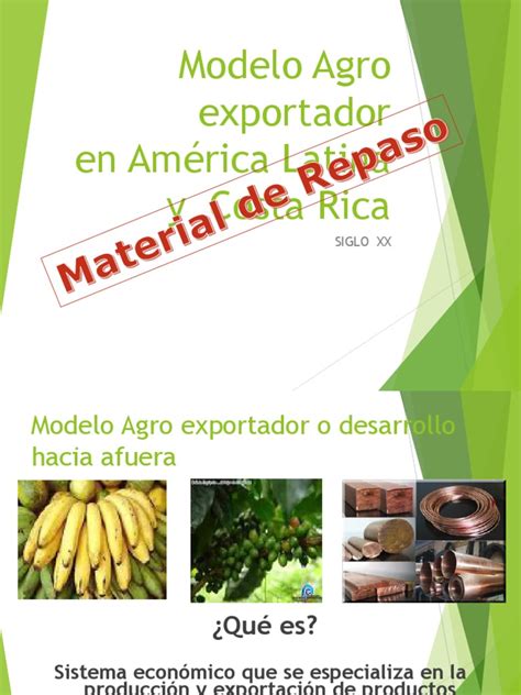 Modelo Agroexportador Pdf Exportaciones Agricultura