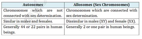 Distinguish Between Autosomes And Sex Chromosomes