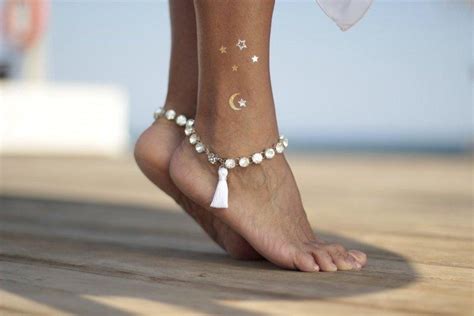 Rhinestone Anklet With Tassel Beach Wedding Barefoot Sandalsbangle