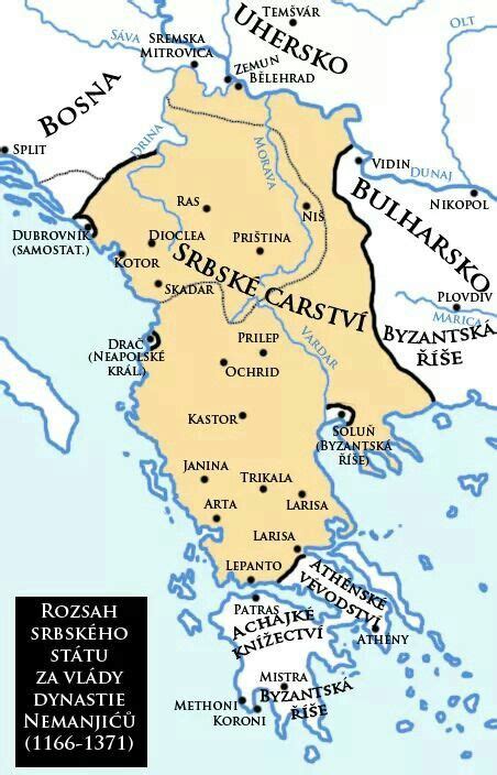 The serbian empire is a historiographical term for the empire in the balkan peninsula that emerged from the medieval serbian kingdom. 1355 ACE: The Serbian empire under Dushan... | Serbia ...