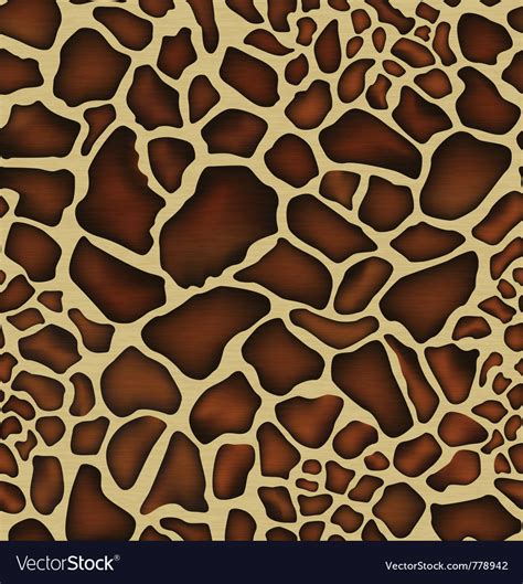 Giraffe Skin Pattern Royalty Free Vector Image