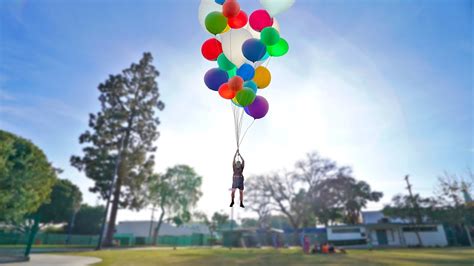 Flying With Giant Helium Balloons Insane Youtube