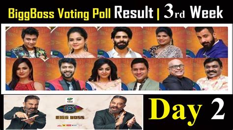 Big Boss Voting Poll Results Rd Week Elimination Leaked Bigg Boss Tamil Voting Day