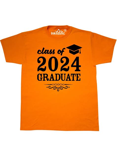 Inktastic Class Of 2024 Graduate With Graduation Cap T Shirt