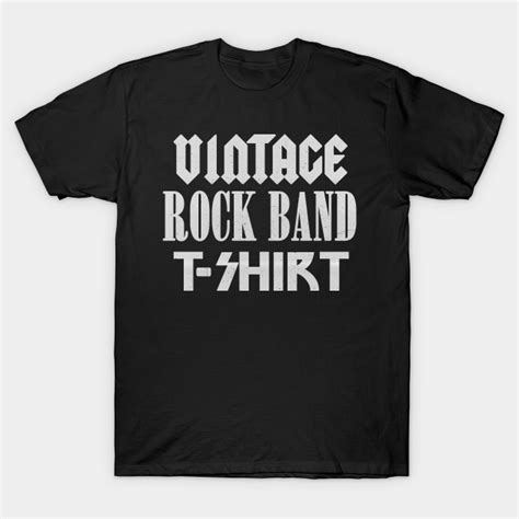 Vintage Rock Band T Shirt Music T Shirt Teepublic