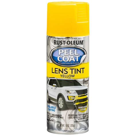 Rust Oleum Automotive 10 Oz Peel Coat Yellow Lens Tint Spray Paint 6