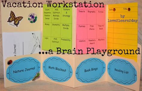 Love2learn2day Vacation Workstationa Brain Playground Afterschool