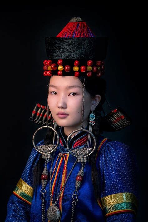 Buryat Traditional Outfits Mongolian People Indigenous Culture