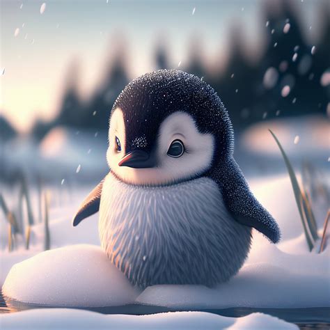 Download Ai Generated Penguin Cartoon Royalty Free Stock