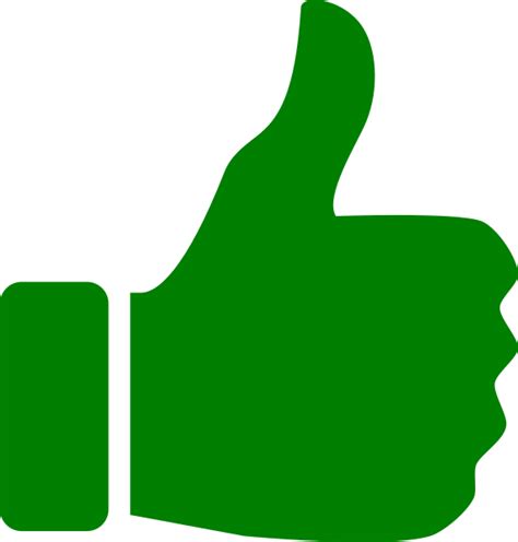 Thumbs Up Icon Green Th Clip Art At Vector Clip Art Online