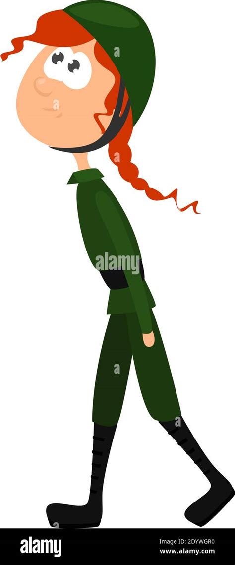 beautiful woman helmet army soldier stock vector images alamy