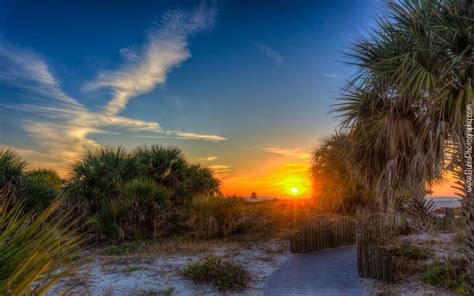 Sand Key Park Sunset Fine Art Tampa Bay Florida Landscape From