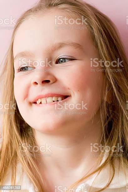 Cute Smiling Girl Stock Photo Download Image Now 6 7 Years Blond