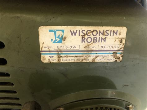 Wisconsin Robin Portable Engine Ey W Ebay