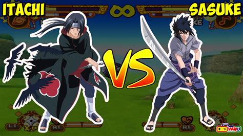 Itachi Vs Sasuke Naruto Shippuden Ultimate Ninja 5 Ps2 Youtube