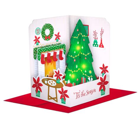 Hallmark Paper Wonder Pop Up Christmas Card With Lights And Music