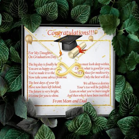 It is bittersweet yet exciting when college graduation starts a new journey in her life. Graduation Gift for Daughter, Daughter Necklace, Daughter ...