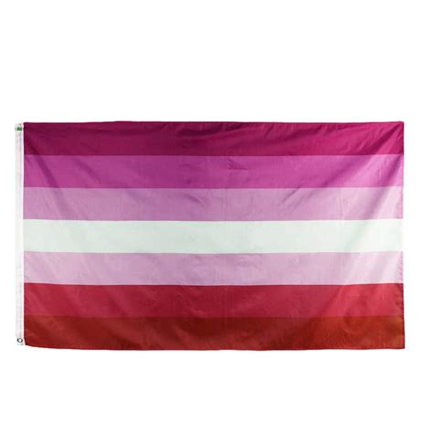 Toyvian Large Lesbian Pride Flag Polyester Vivid Color Gay Pride Flags
