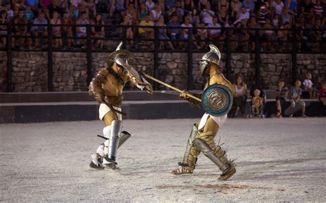 Spectacvla Antiqva Gladiator Fights In The Arena Tourism Office Pula
