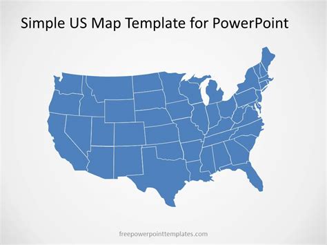 Editable Us Map Template For Powerpoint With States Slidemodel Vrogue