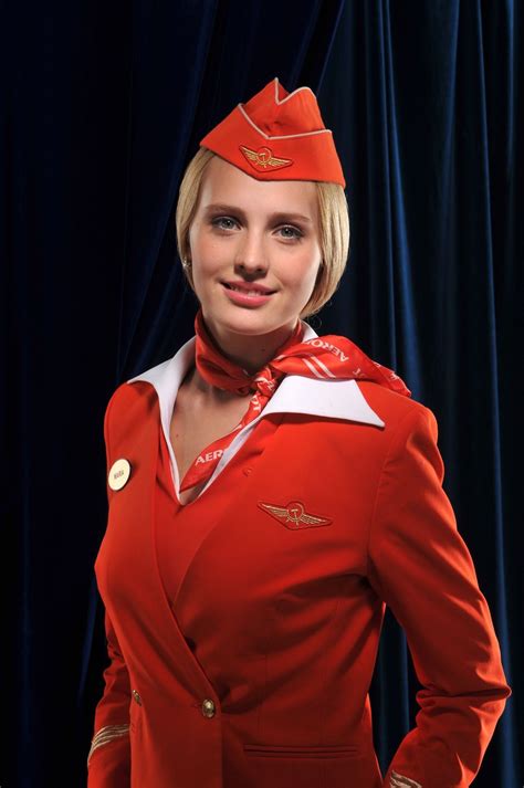 ️aeroflot Stewardess Costume Airline Cabin Crew Airline Uniforms