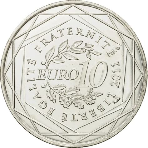 France 10 Euro Silver Coin Regions Of France Auvergne 2011 Euro