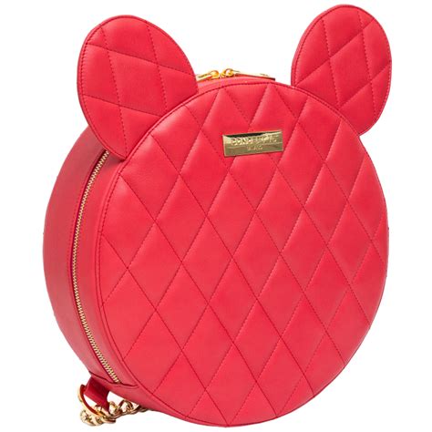 Olivia Red Mouse Edition Shop Bags Fashion Backpack Leather Bag