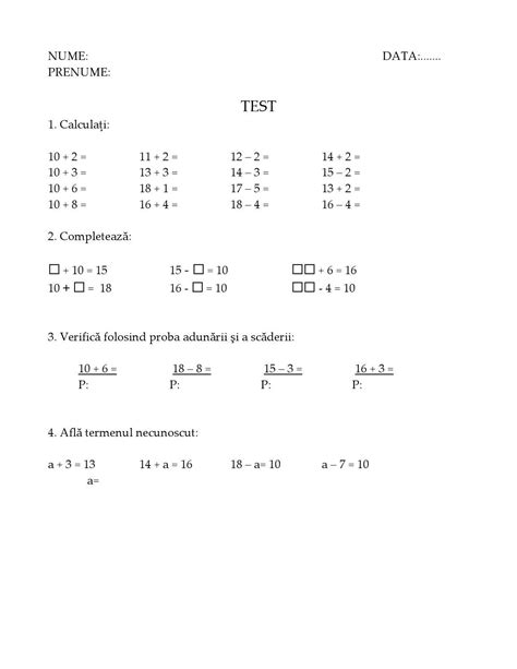 Test De Evaluare Clasa 1 By Bri Issuu