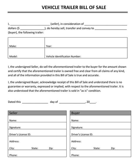 Free Florida Boat Bill Of Sale Form Pdf Docx Free Printable Printable