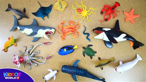 Learn Sea Animal Names For Kids Ocean Animals Toys