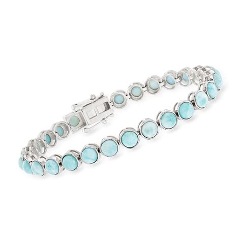 5mm Larimar Tennis Bracelet In Sterling Silver Ross Simons