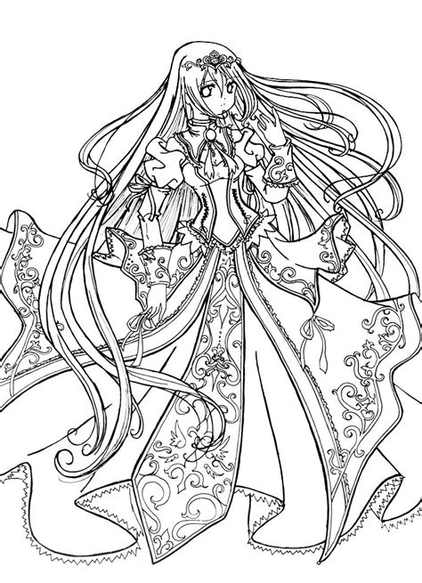 Princess Coloring Pages Love The Anime This Would Be Cool To