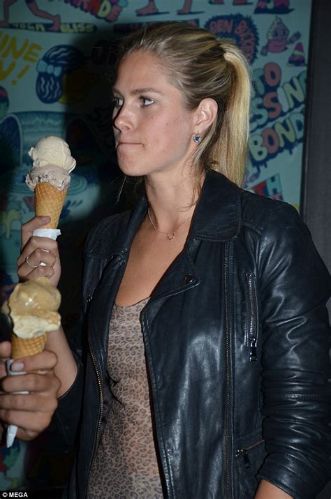 Natalie Roser Indulges In An Ice Cream Cone Daily Mail Online