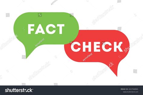 Fact Check Concept Thorough Factchecking Easy Stock Vector Royalty