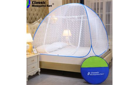 Classic Mosquito Net For Double Bed King Size Embroidery Foldable