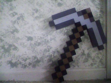 Real Minecraft Pickaxe By Conderan On Deviantart