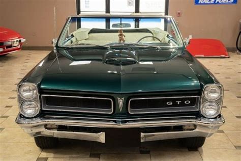Cars 1965 Pontiac Le Mans Gto Teal Turquoise Highly Optioned Car