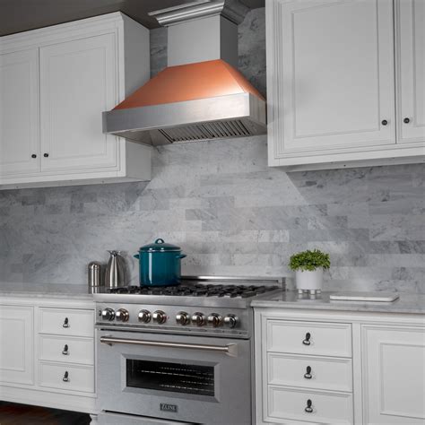 Durasnow Stainless Steel Range Hood With Copper Shell 8654c The