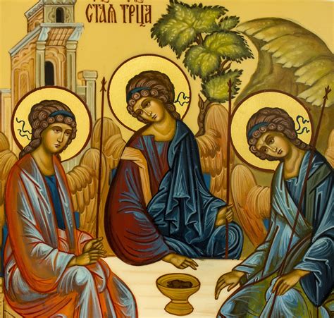 Orthodox Icon Holy Trinity Andrei Rublev Russian Icon Etsy