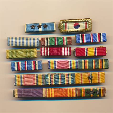 Items Similar To Lot Of Old Military Service Ribbons Bars Insignias