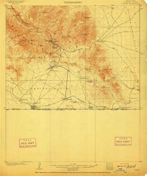 Bisbee Arizona 1910 1910 Usgs Old Topo Map Reprint 15x15 Az Quad