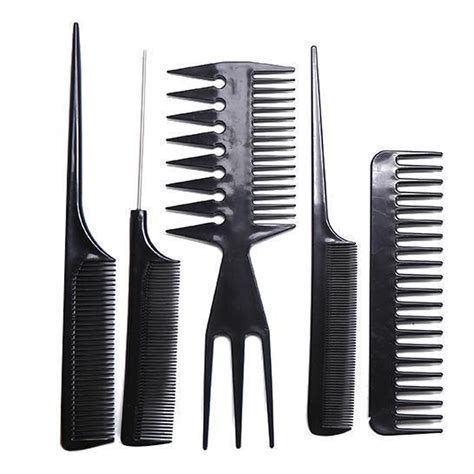 New 10pcs Professional Hair Combs Kits Salon Barber Comb Brushes Anti
