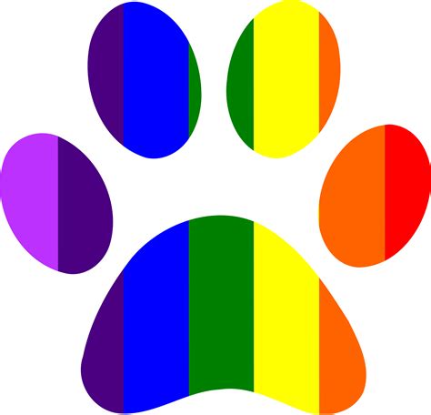 Paw Clipart Rainbow Picture 1844996 Paw Clipart Rainbow