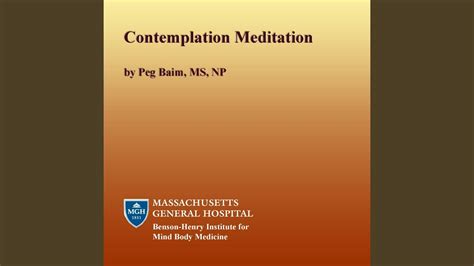 Contemplation Meditation Youtube
